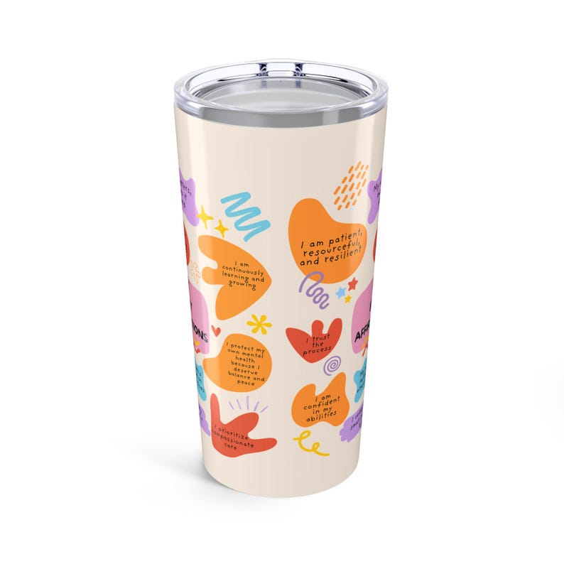 RBT Daily Affirmations Tumbler, ABA Therapy Gift image 6
