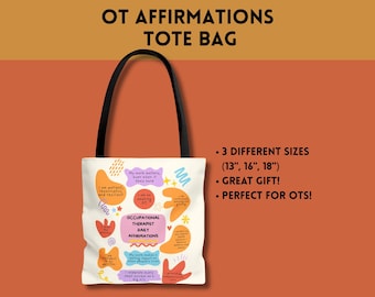 Occupational Therapist Large Tote Bag, Gift for OT