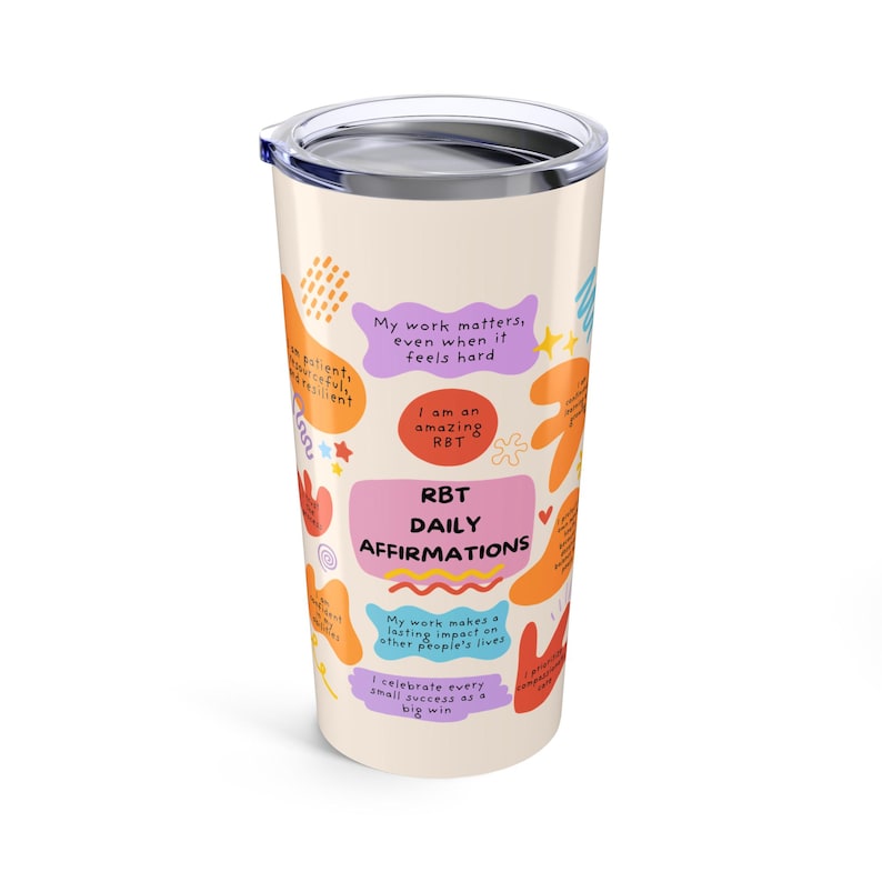 RBT Daily Affirmations Tumbler, ABA Therapy Gift image 7