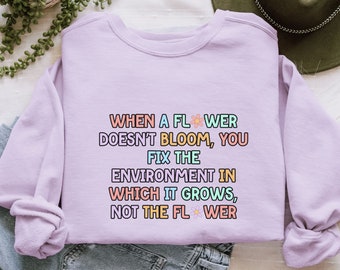 Komfort Farben ABA Therapie Sweatshirt mit Rundhalsausschnitt, Geschenk für Verhaltenstherapeuten