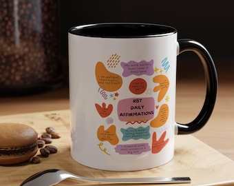 Rbt Daily Affirmations Coffee Mug, Behavior Technician Cup, Gift for Behavior Tech