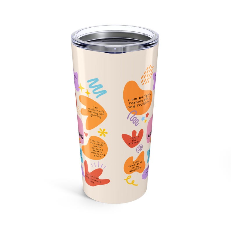 RBT Daily Affirmations Tumbler, ABA Therapy Gift image 5