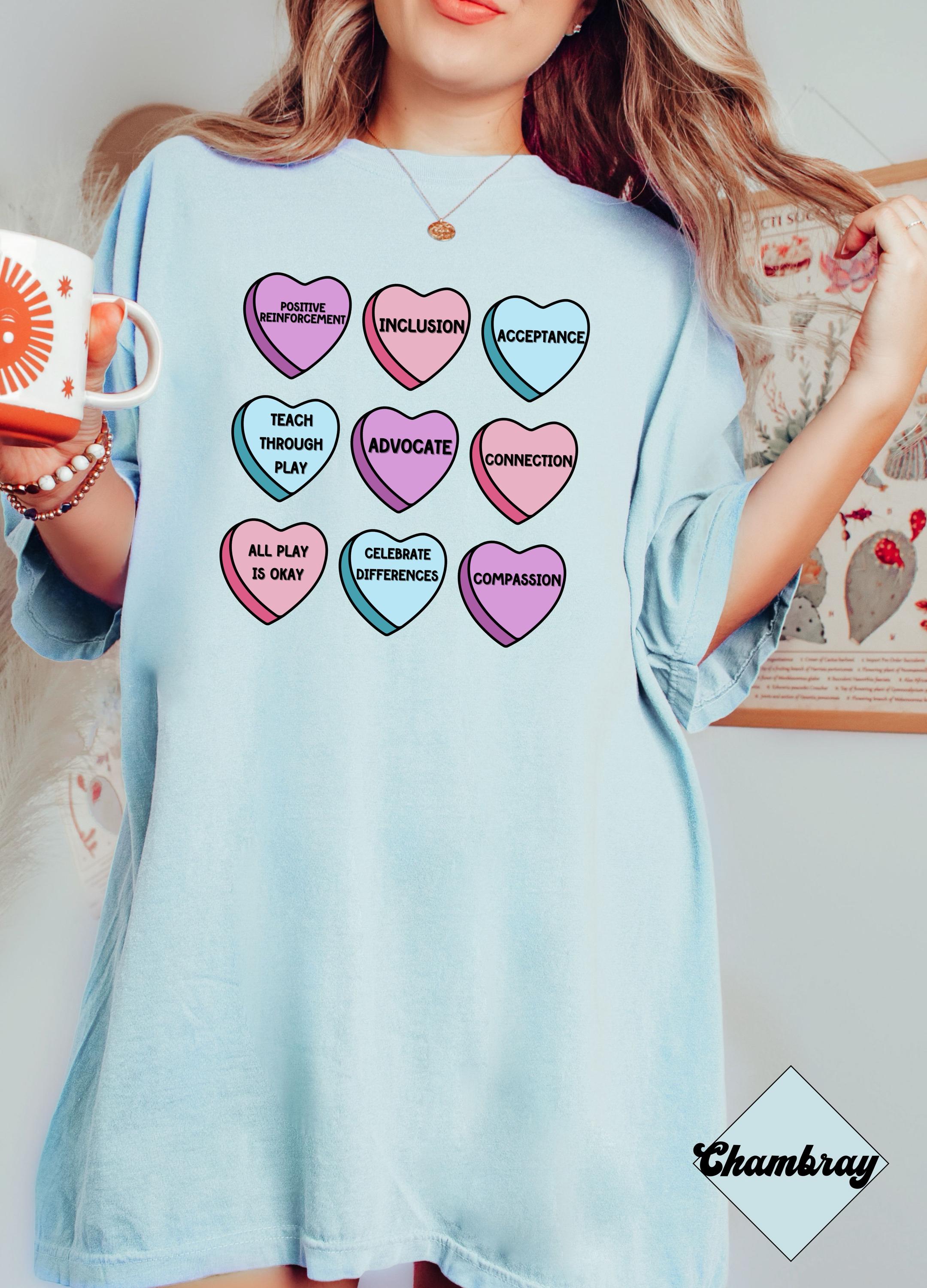 Inclusion and Acceptance Valentines Day T-shirt, Special Education