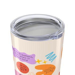 RBT Daily Affirmations Tumbler, ABA Therapy Gift image 3
