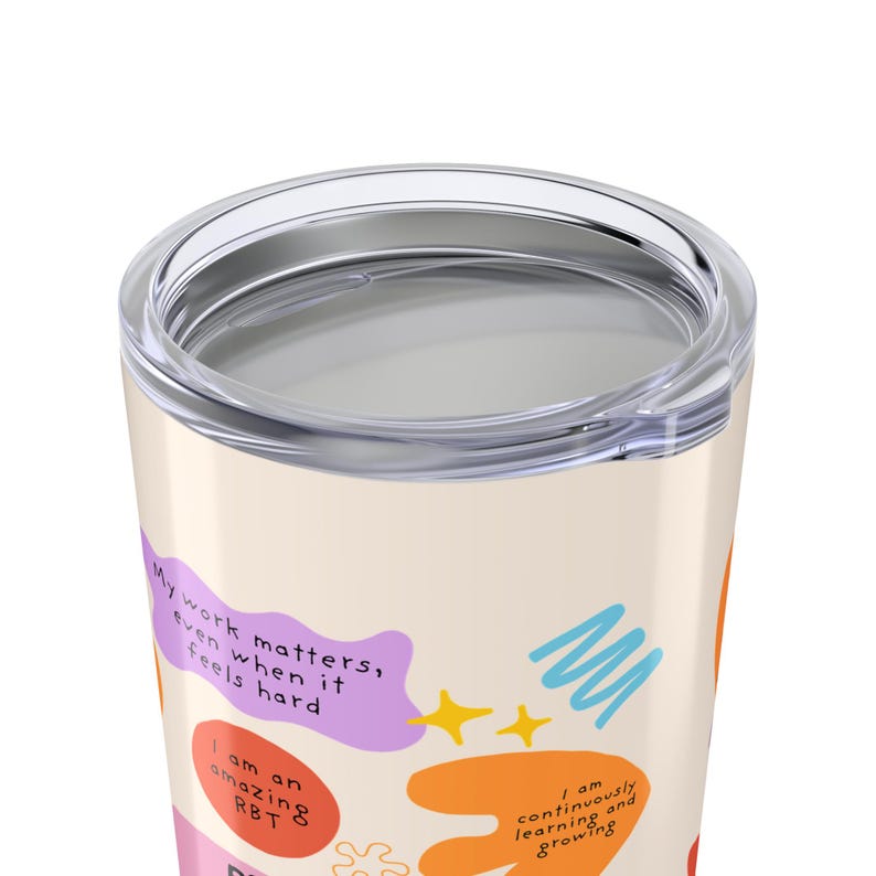 RBT Daily Affirmations Tumbler, ABA Therapy Gift image 3