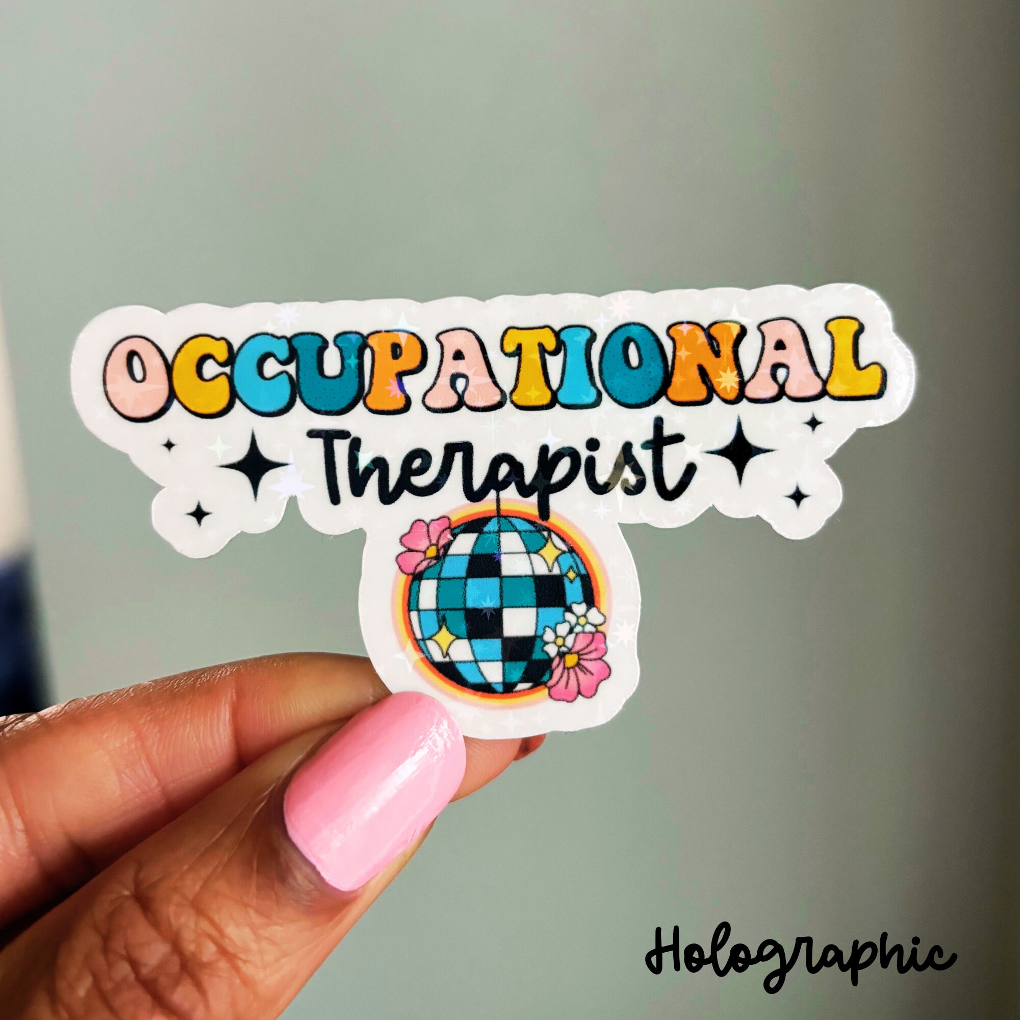 Ot Security Sticker Occupational Therapy Sticker Bundle, Holographic OT Stickers - Etsy