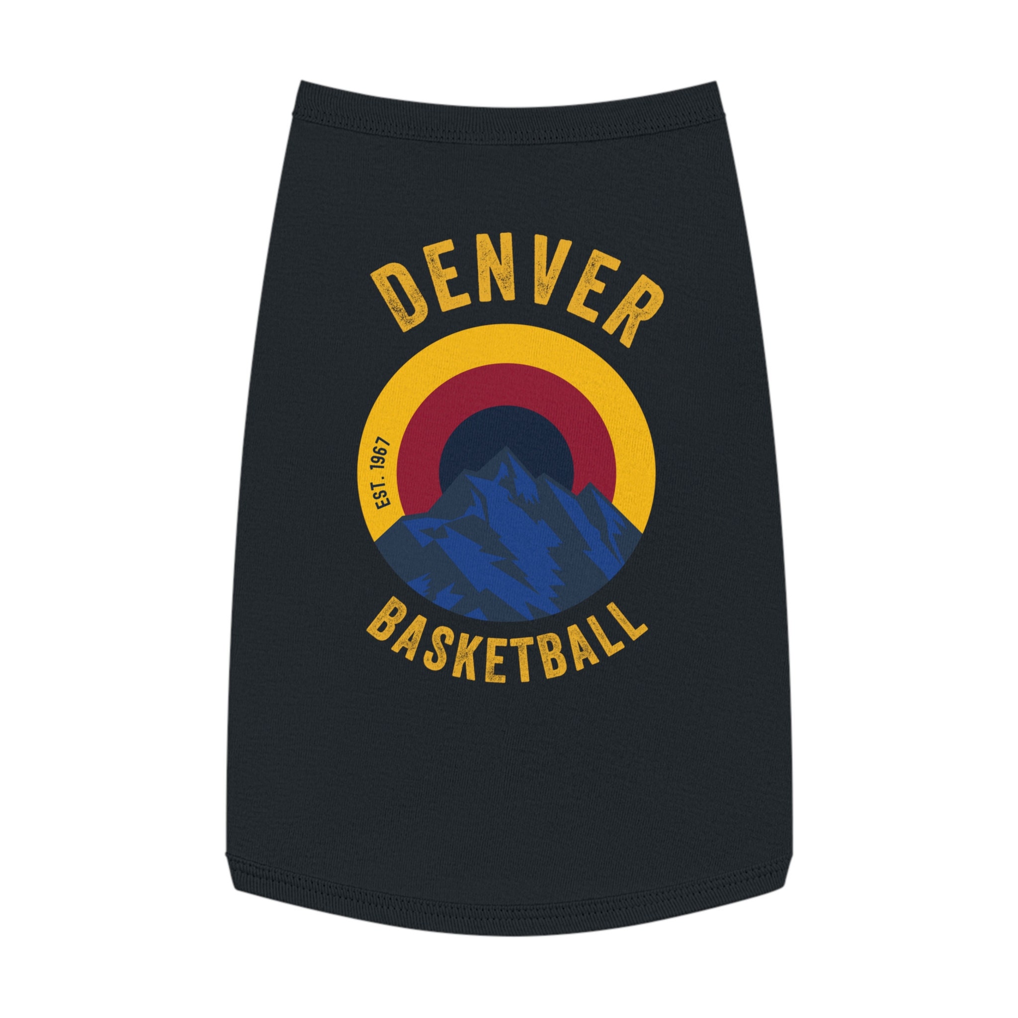Denver Basketball Dog Shirt Mile High City Dog Pet Apparel 