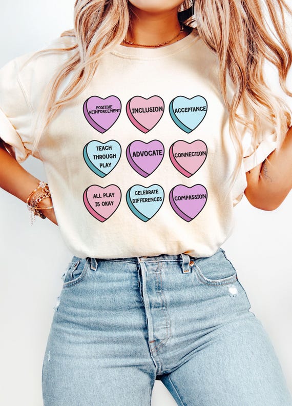 Inclusion and Acceptance Valentines Day T-shirt, Special Education