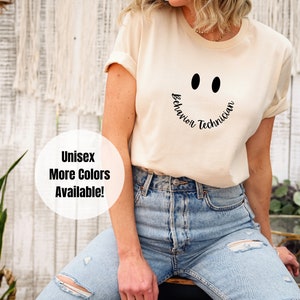 RBT Shirt, Behavior Technician smile t shirt, aba therapist Apparel, Unisex Jersey T-Shirt