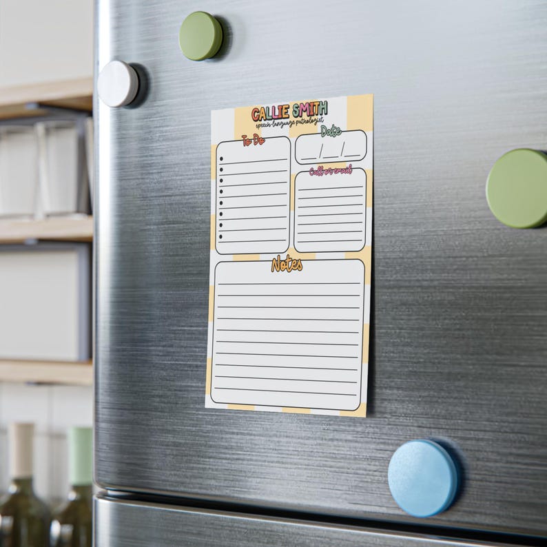 Personalisierter Logopäde Post-it® Notizzettel, To Do Liste für Logopäde, Geschenk für SLP SLPA, personalisierte Notizen Bild 3