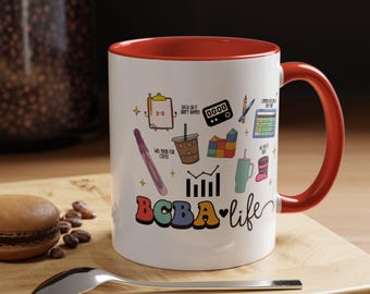 BCBA Life Essentials Tasse, Aba Therapie Merch, Verhaltensanalytiker Geschenk, 11oz, 15oz,