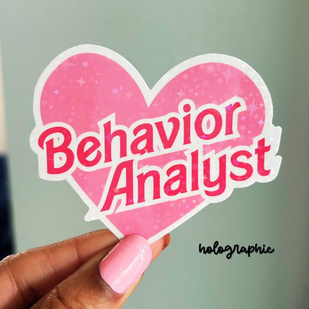 ABA Sticker, Behavior Analyst BCBA Sticker, Holographic Behavior ...