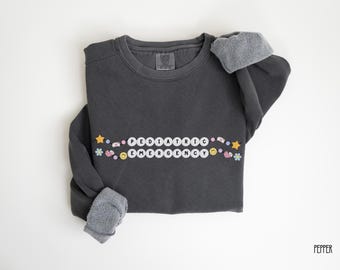 Pediatric ER Nurse Sweatshirt, Friendship Bracelet Design