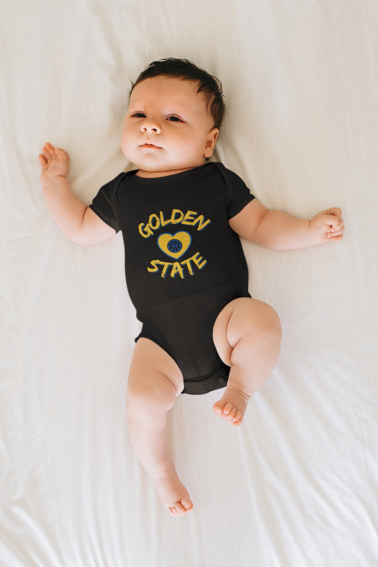 Golden State Warriors Bodysuit, Short & T-Shirt Set - Infant