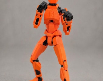 3D Printed Articulating Action Figure | Poseable Dummy-13 Model (Assembly Required)