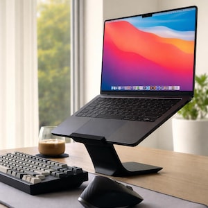 Minimalist 3D Printed Laptop Stand | Ergonomic MacBook Desk Holder