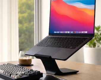 Minimalist 3D Printed Laptop Stand | Ergonomic MacBook Desk Holder