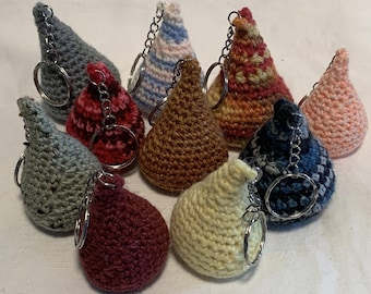 Crocheted Candy Drop Keychain