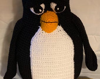 Large Handmade Penguin Stuffed Toy