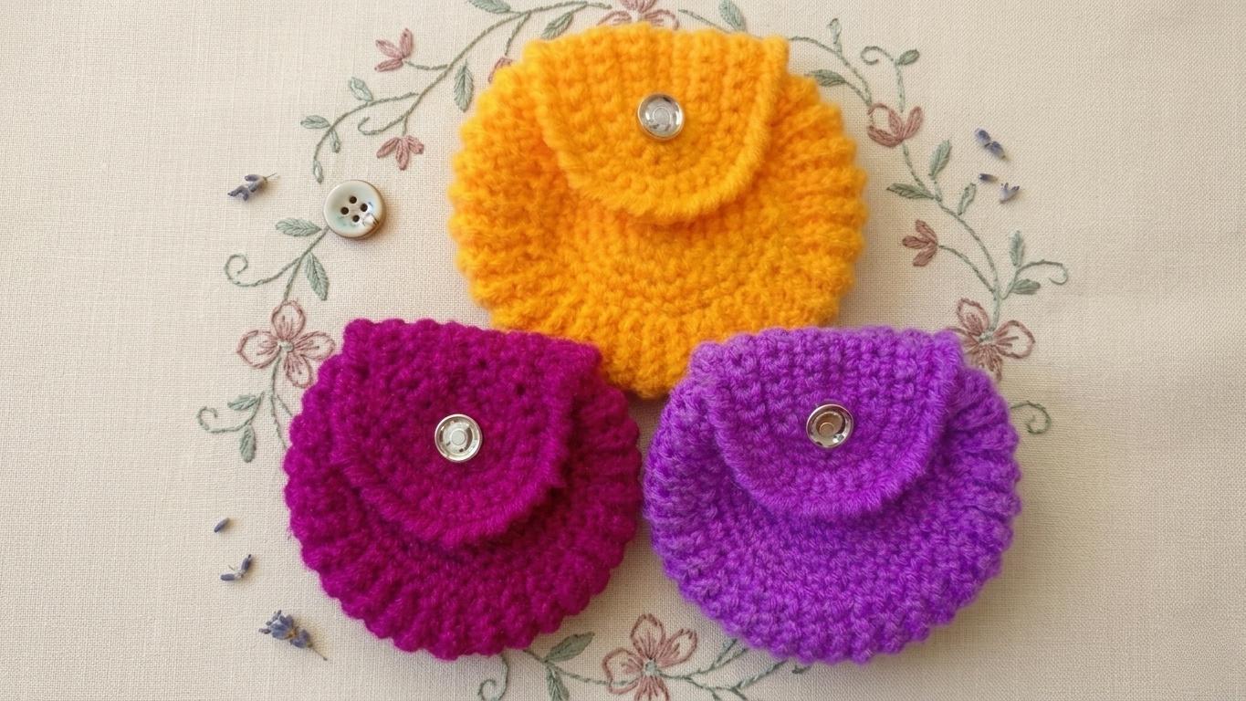 40 Small Purse Crochet Patterns for Chic, Portable Bags and Mini Accessories 32 Mini Crochet Coin Pouch