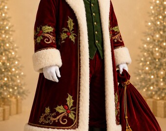 North Pole Santa Velvet Robe - Christmas Costume