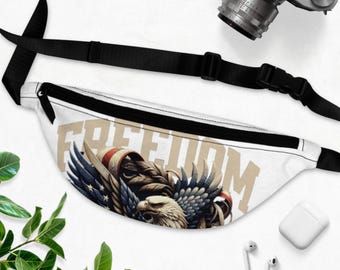 Riñonera Freedom Eagle | Diseño de ave patriótica americana