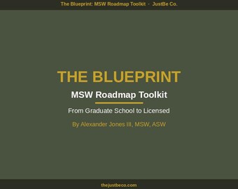 MSW Roadmap Toolkit – Social Work Career Guide (Digital Download)