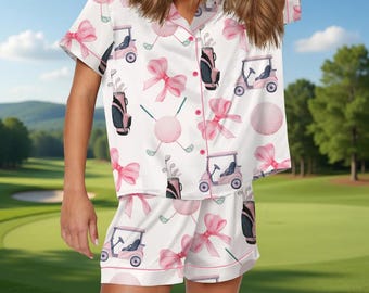 Conjunto de pijama de satén Coquette Golf