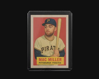 Custom Mac Miller 1950's Style Baseball Card