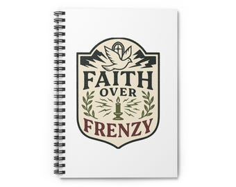 Faith Over Frenzy Christian Notebook | Prayer Journal