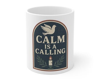 Calm Is A Calling Christian Mug | Faith Coffee Cup