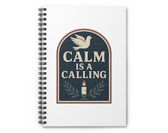 Calm Is A Calling Christian Notebook | Prayer Journal