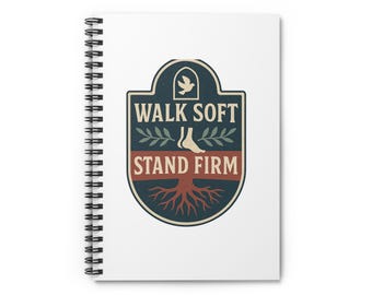 Walk Soft Stand Firm Christian Notebook | Prayer Journal