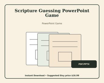 Scripture Guessing PowerPoint Game