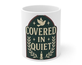 Covered In Quiet Christian Mug | Faith Coffee Cup