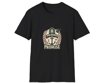 Anchored In Promise Christian Shirt | Vintage Faith Tee | Quiet Faith Collection