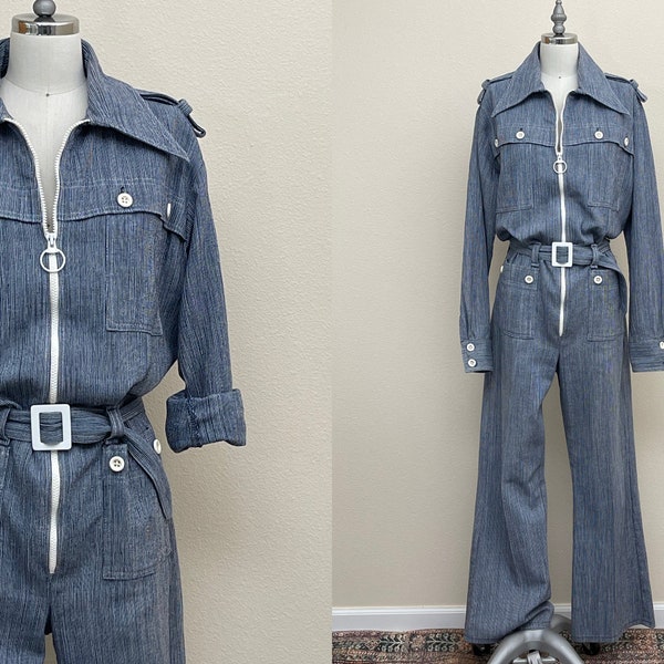 Vintage 70s Lew Magram Plaid Long Sleeve Button Up With Epaulettes and Front Pocket main image 0