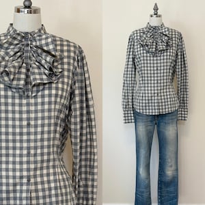 Grey Bow Blouse - Etsy Grey Bow Blouse - Etsy