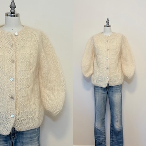 60s Mohair Cardigan - Etsy
