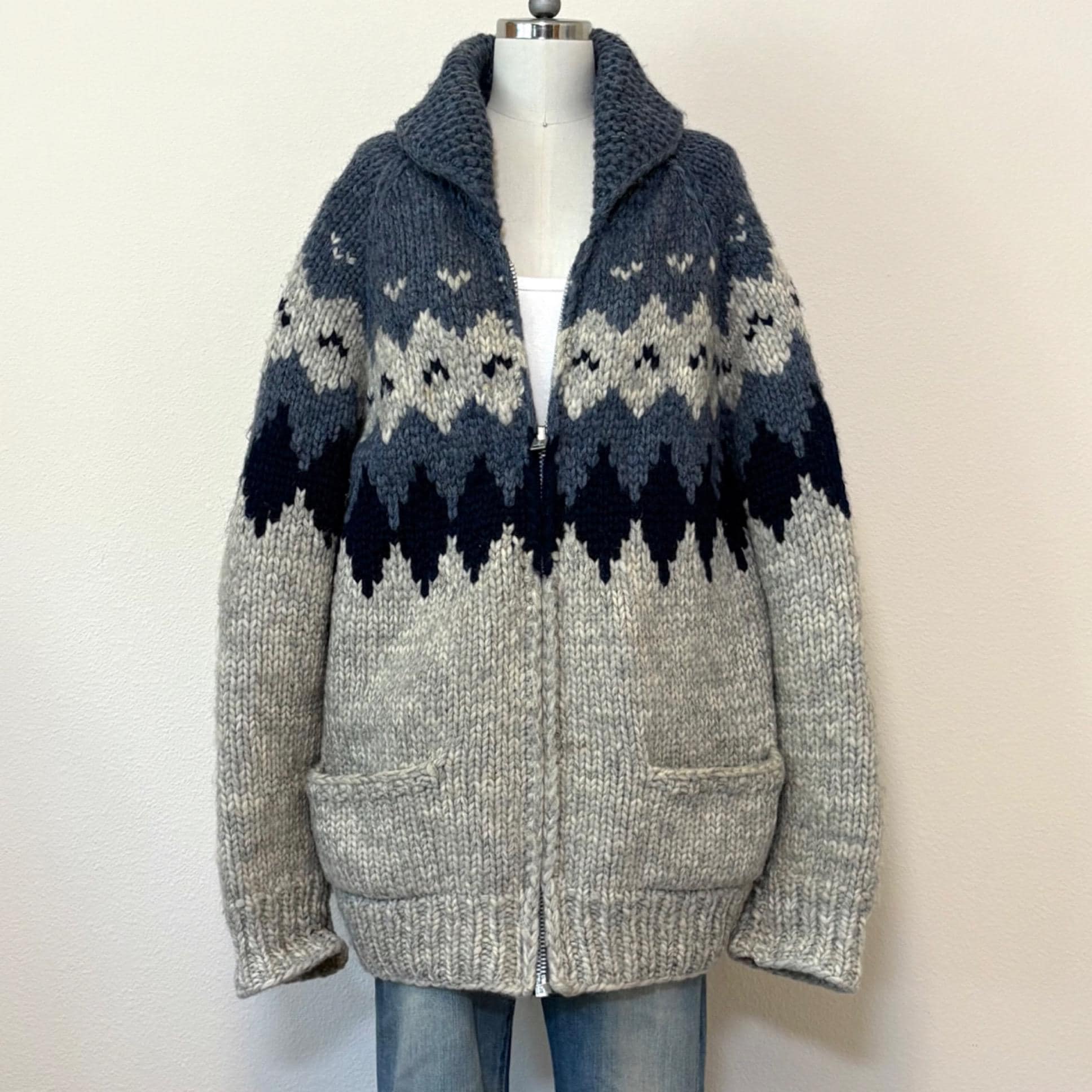 70s Zig Zag Sweater - Etsy