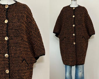 Vintage 80s Michigan Rag Co Cotton Jacket, 80s Unisex Novelty