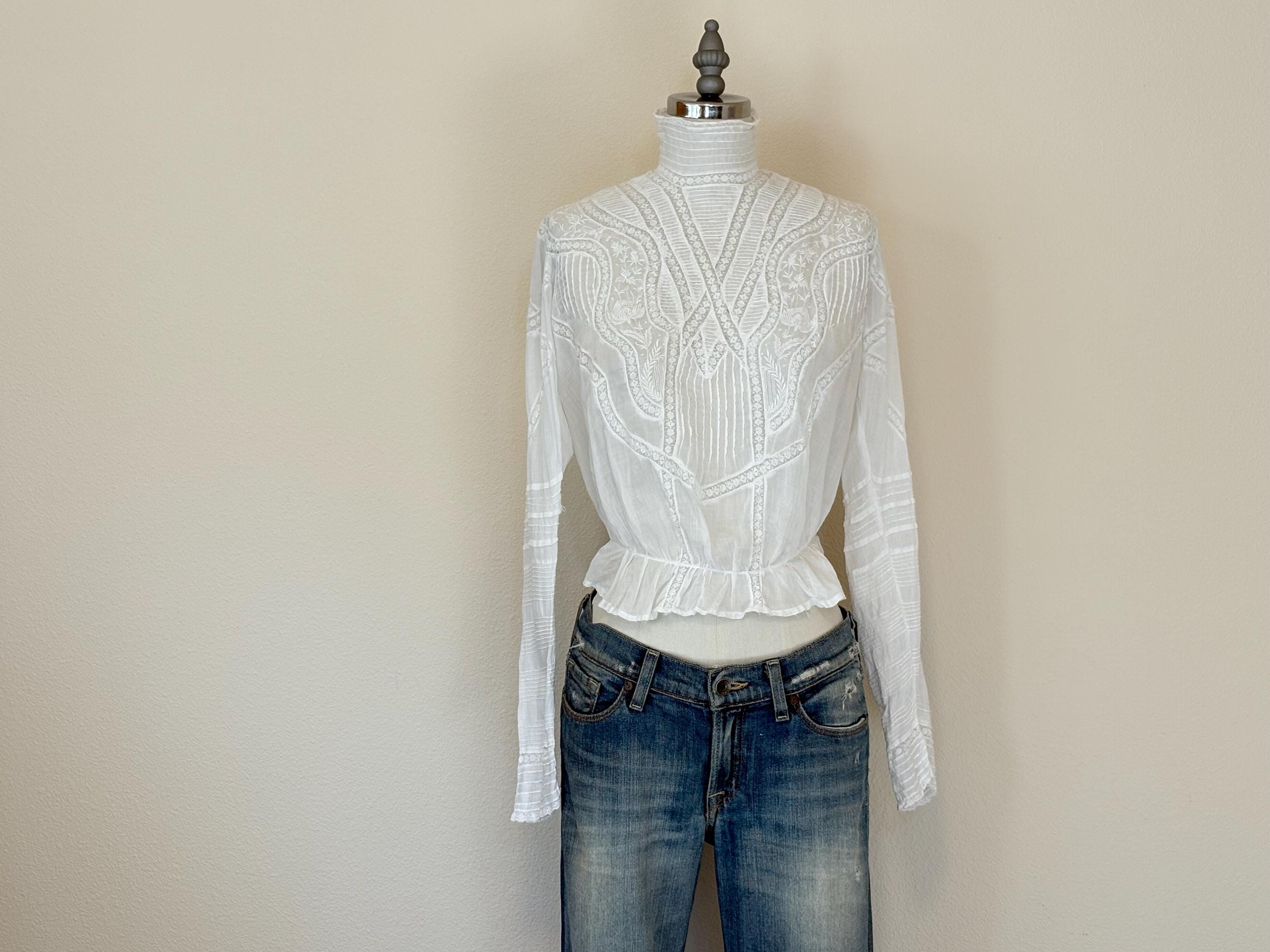 1900s White Blouse - Etsy