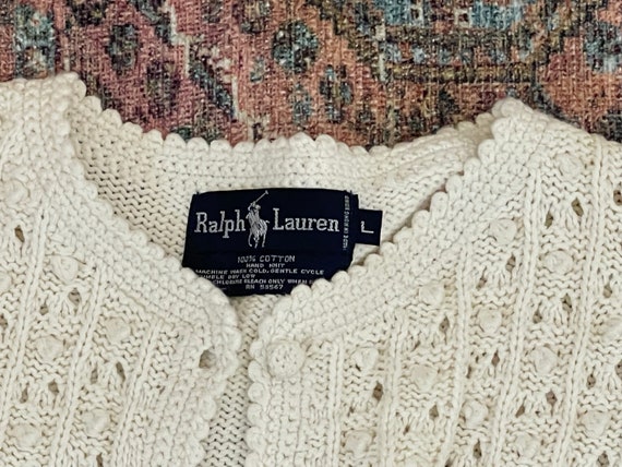 Vintage 80s Ralph Lauren Sweater, 1980s Hand Knit… - image 9