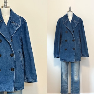 ジャケット・アウター Vintage Ralph Lauren stripe chaster coat Polo Ralph Lauren Striped Cotton Outer Shell Coats, Jackets