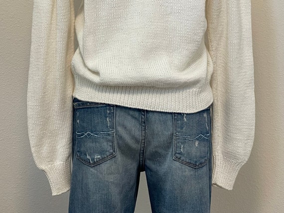 Vintage 80s Ralph Lauren Sweater, 1980s Hand Knit… - image 8