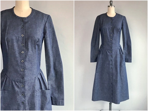 Vintage Alley Cat by Betsey Johnson Denim Dress /