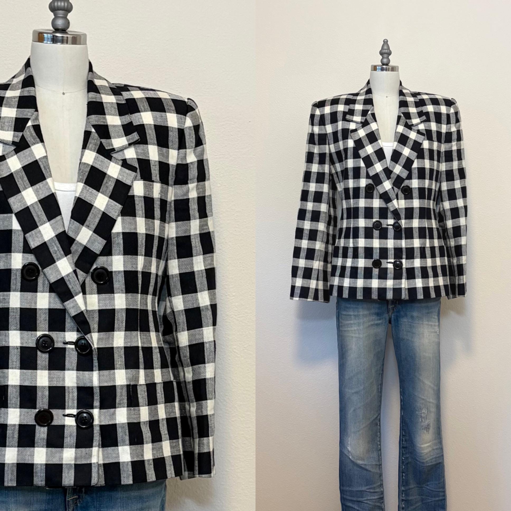 Linen Double Breasted Blazer - Etsy