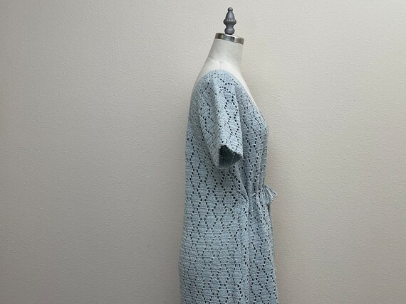 Vintage 60s Crochet Dress, 1960s Hand Crochet Lig… - image 7