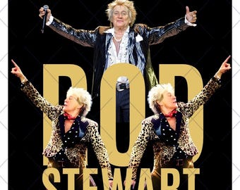 Rod Stewart One Last Time Tour PNG, Richard Marx Howard Jones Design (Descarga digital)