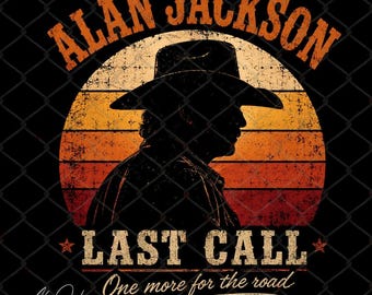 Diseño de camiseta PNG de Alan Jackson: Gráfico de música country (descarga digital)
